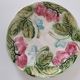 Barbotine plate with strawberries in relief, late 19th and early 20th century