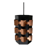 Danish copper pendant light from the mid-century by Lyfa, 1960s.