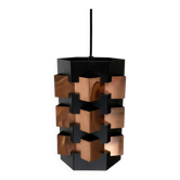 Danish copper pendant light from the mid-century by Lyfa, 1960s.