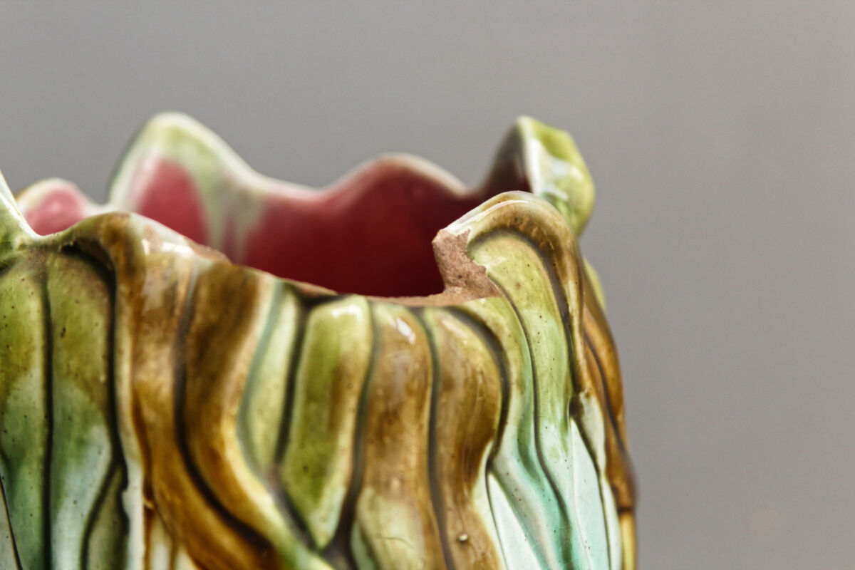 Pair of slurry vases, art nouveau