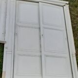 Boiserie XIX° 2x2 portes miroir Louis Philippe H2,46m L4,5m