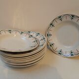 Assiettes creuses modèle Succao Lunéville