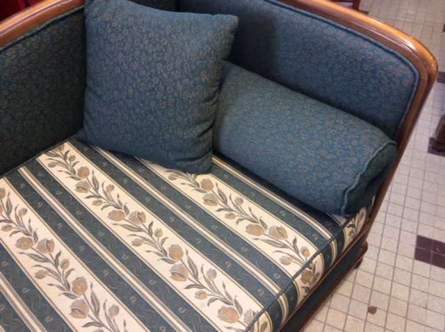 Wooden and fabric daybed