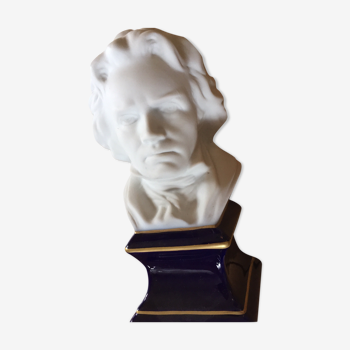 Buste Beethoven biscuit porcelaine Limoges