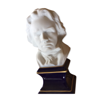 Biscuit porcelain Limoges Beethoven bust
