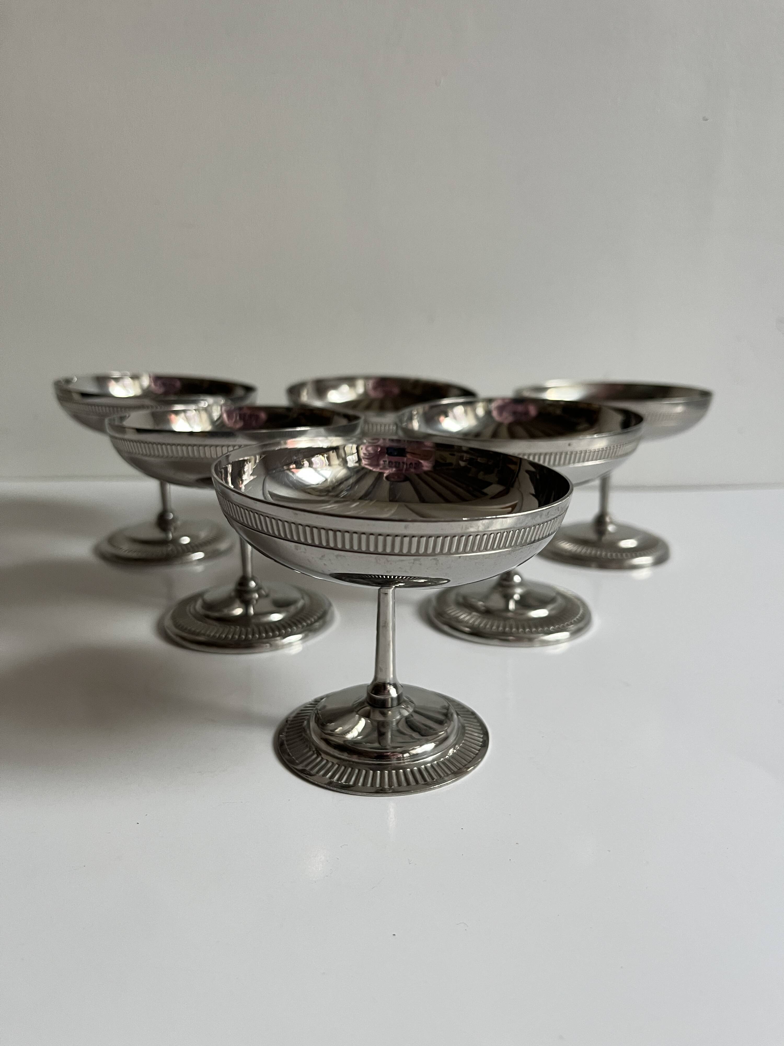 Stainless steel ice cream cups