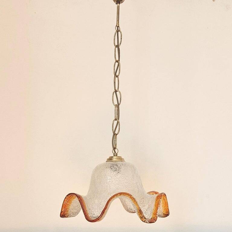 Midcentury Rare Chandelier Mazzega, Murano Glass, Italy, 1970s