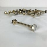 12 art deco silver metal knife holders