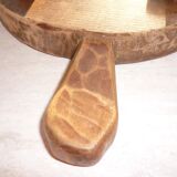 Carved wooden underside