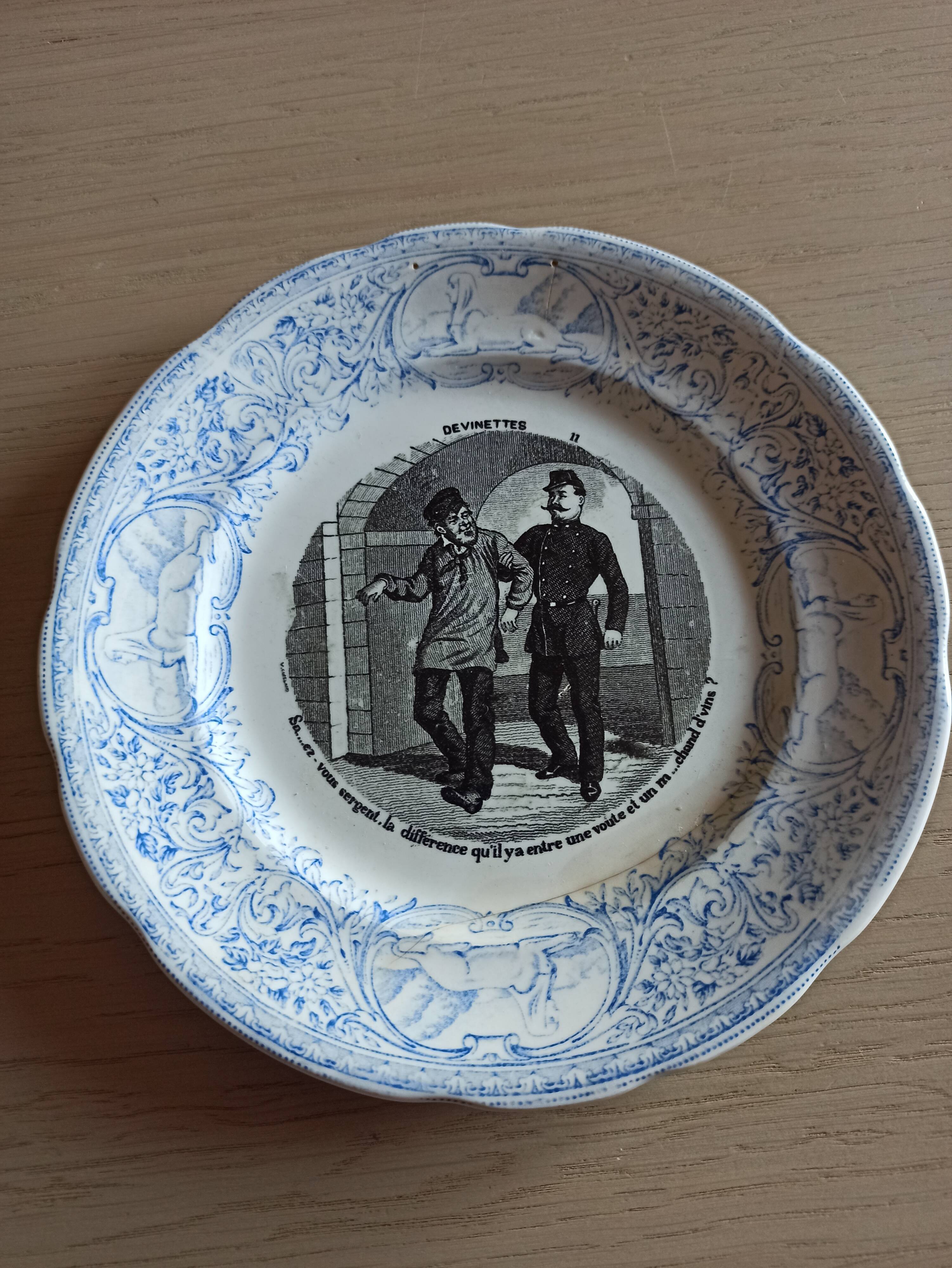 Old plate riddles