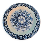 Plat de service Gien motifs Rouen cachemire