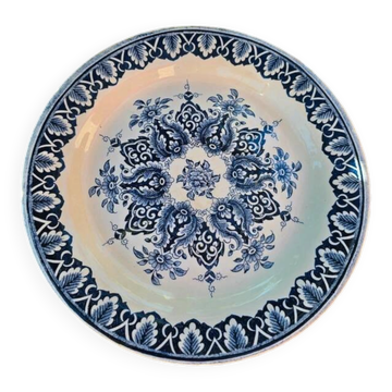 Service plate Gien Rouen paisley patterns