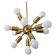 Rare Midcentury Chandelier Sputnik, Space Age, 1970s