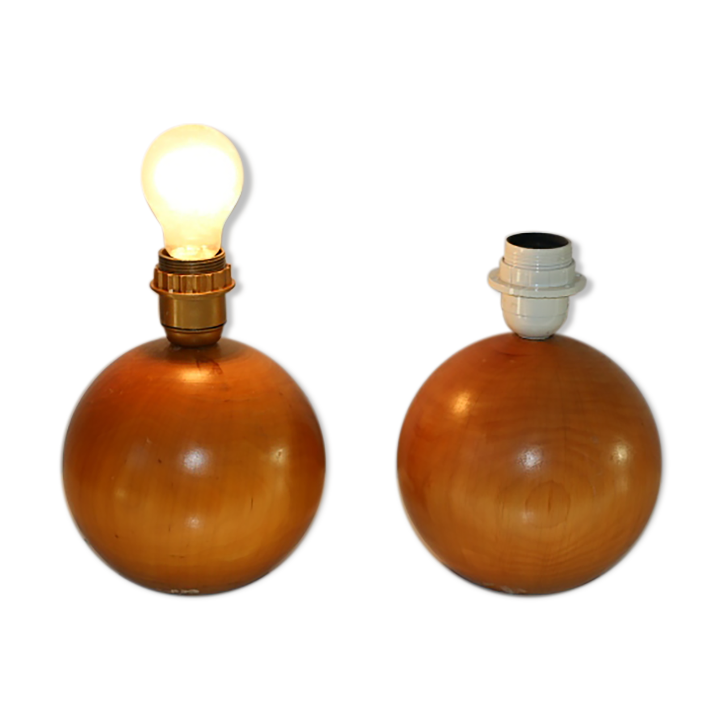 2 feet imt italy wood lamp (ball)