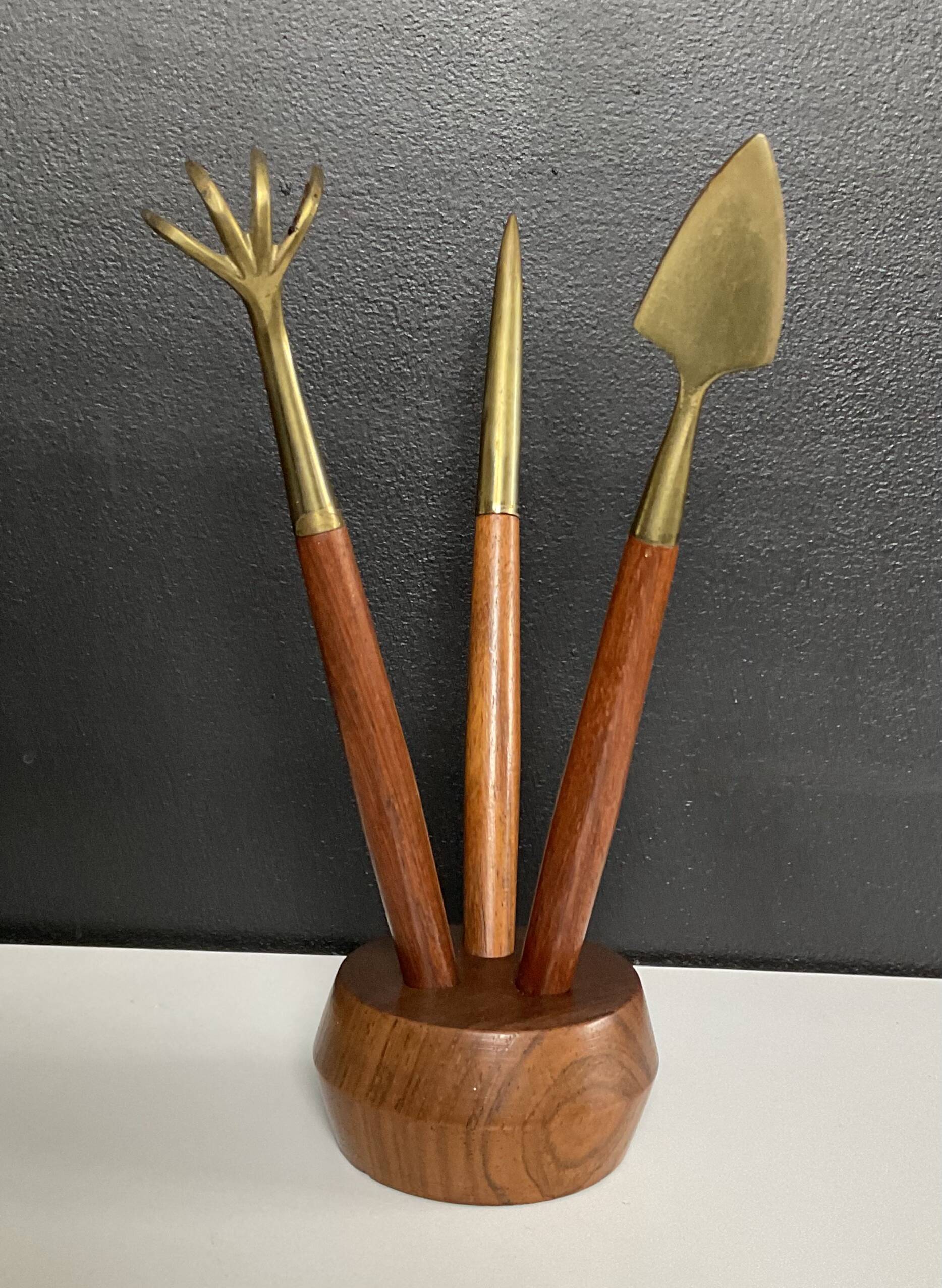 1950s miniature garden tool set