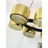 Contemporary Italian Oval Metal Gold Candlestick