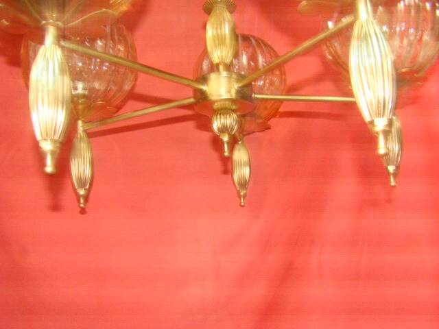 five-armed chandelier from the 1970s