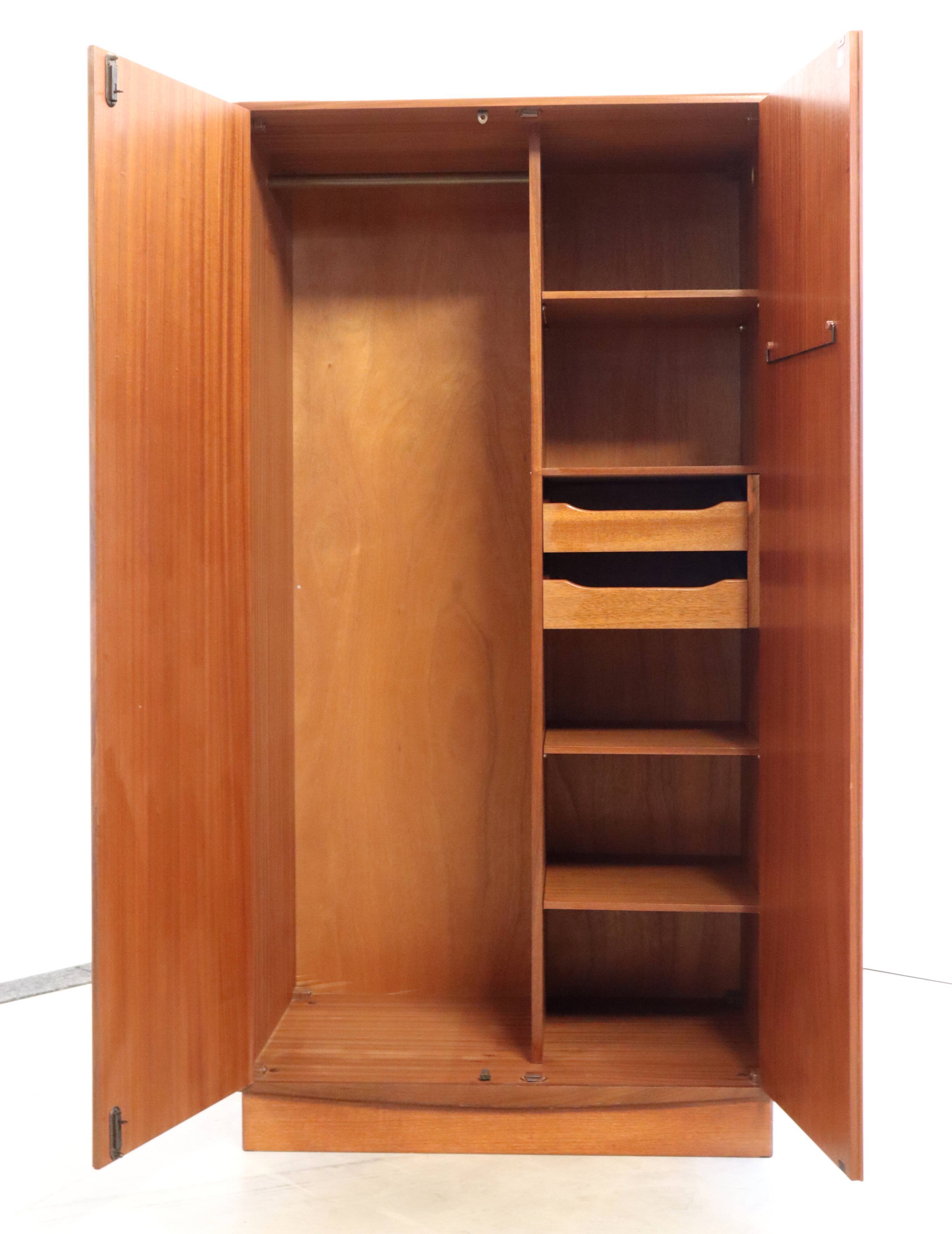 G-Plan vintage mid century wardrobe 'Heswell'