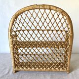 Vintage rattan shelf