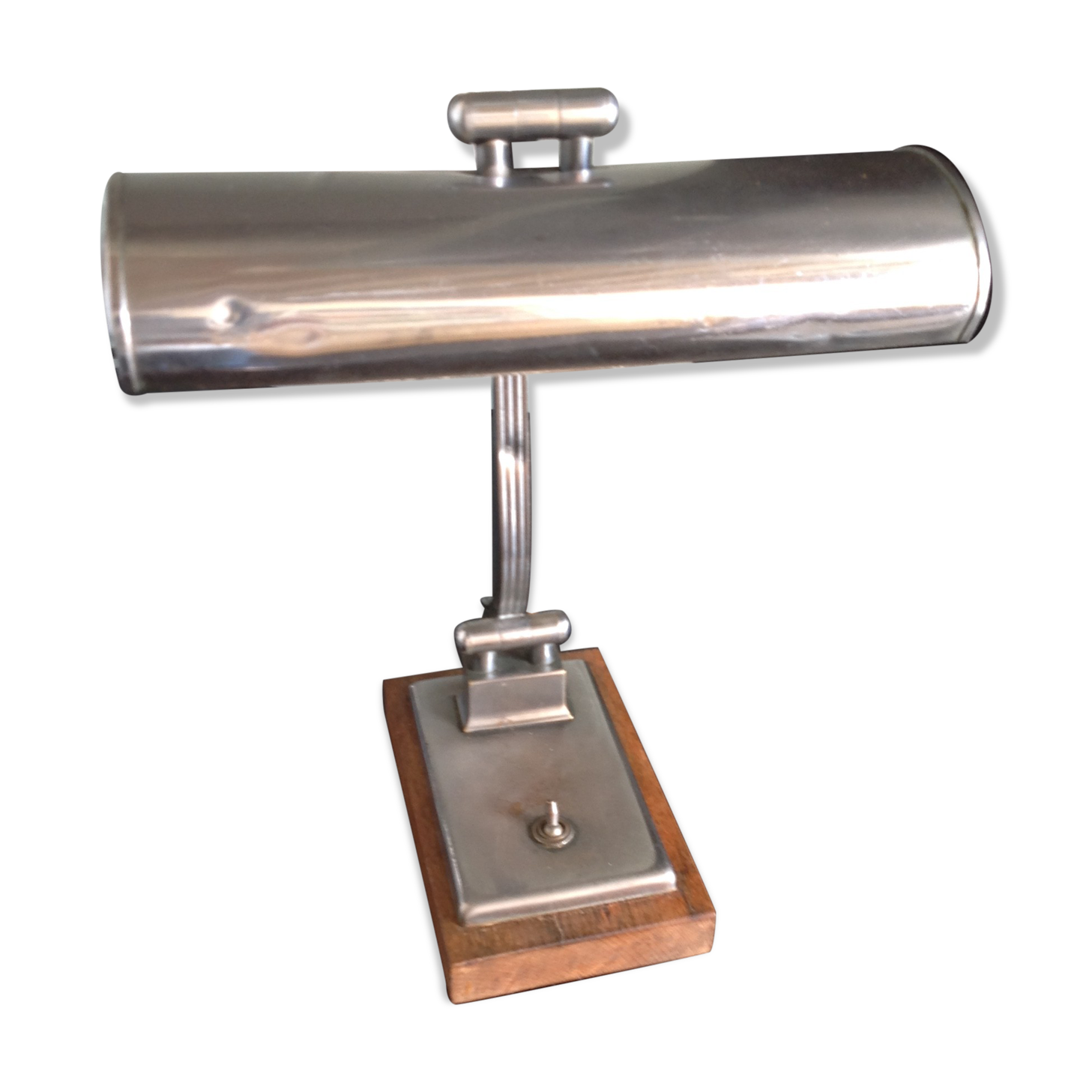 Lampe de bureau orientable en métal vers 1930