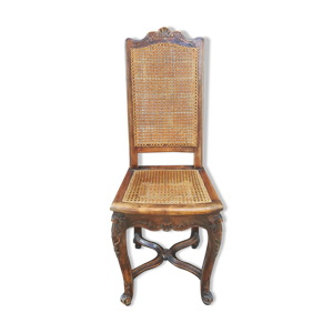 Chaise cannée style Louis XV en