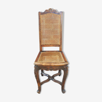 Louis XV style canned chair in beech