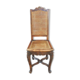 Louis XV style cane chair in beech