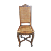 Chaise cannée style Louis XV en hêtre
