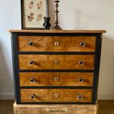 Dresser 4 drawers black and solid wood