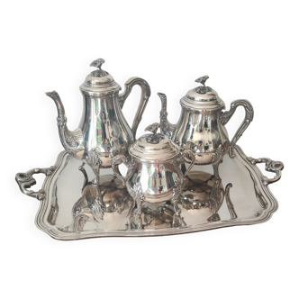 4 pieces Service coffee the metal silver goldsmith A.T.O. crown