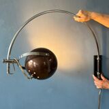 Herda space era eyeball arc wall lamp