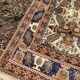 Vintage Oriental Handwoven Wool Caucasian Boho Chic Persian Rug 150x89