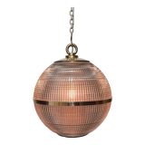 Holophane globe suspension 45cm brass