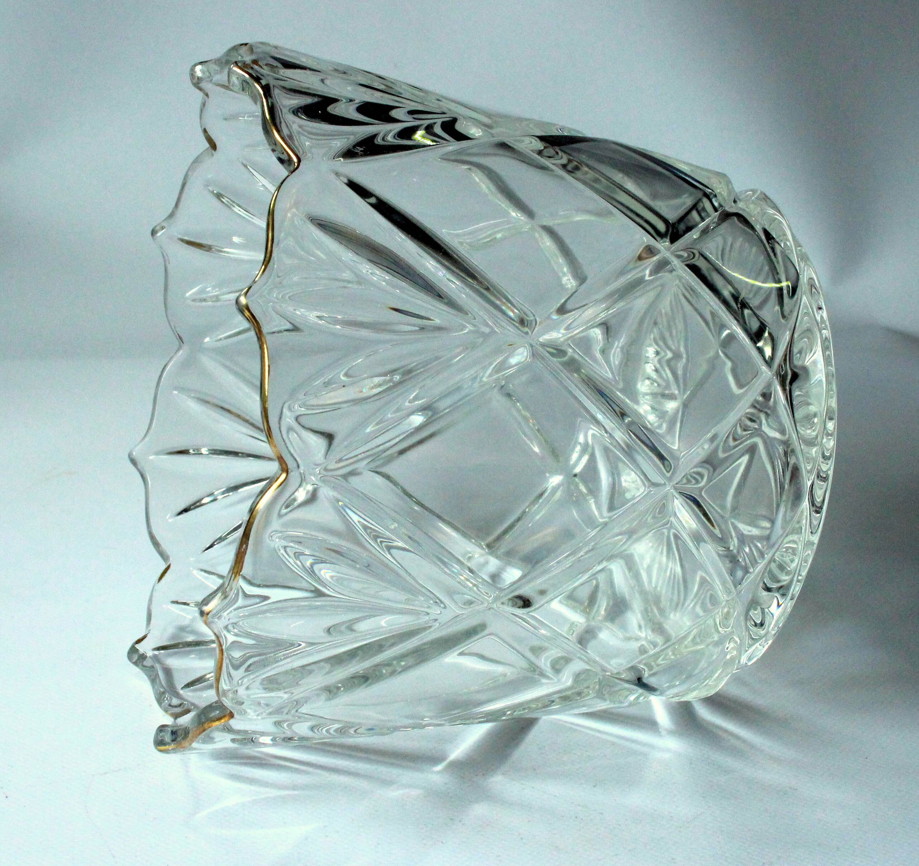 Ice bucket from the 1930s - made of heavy lead crystal glass