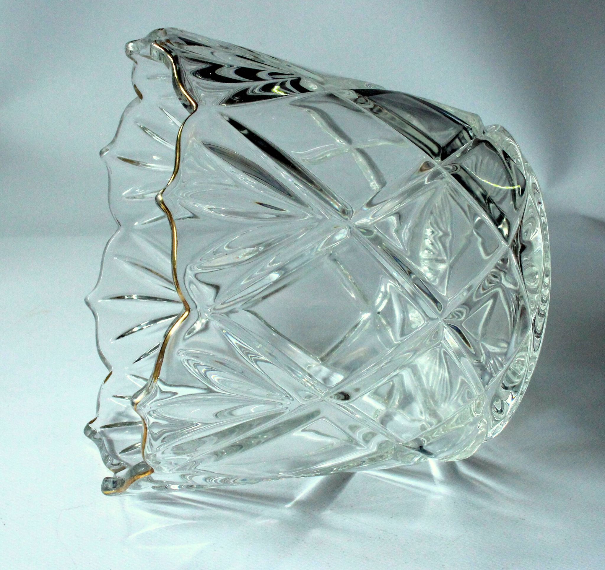 Ice bucket from the 1930s - made of heavy lead crystal glass