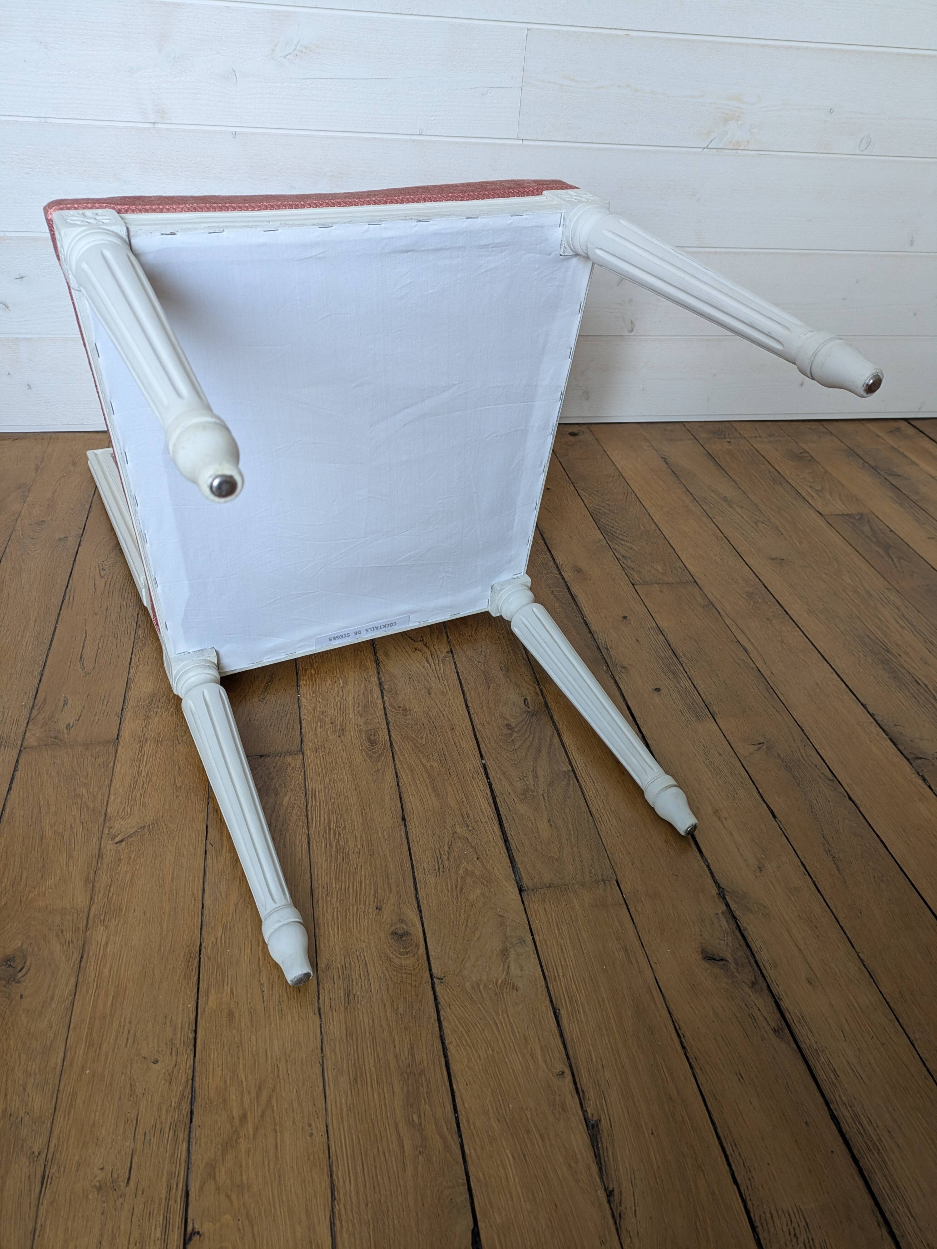 Chaise de style Louis XVI rénovée