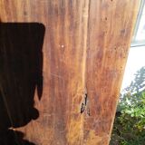 Old walnut door
