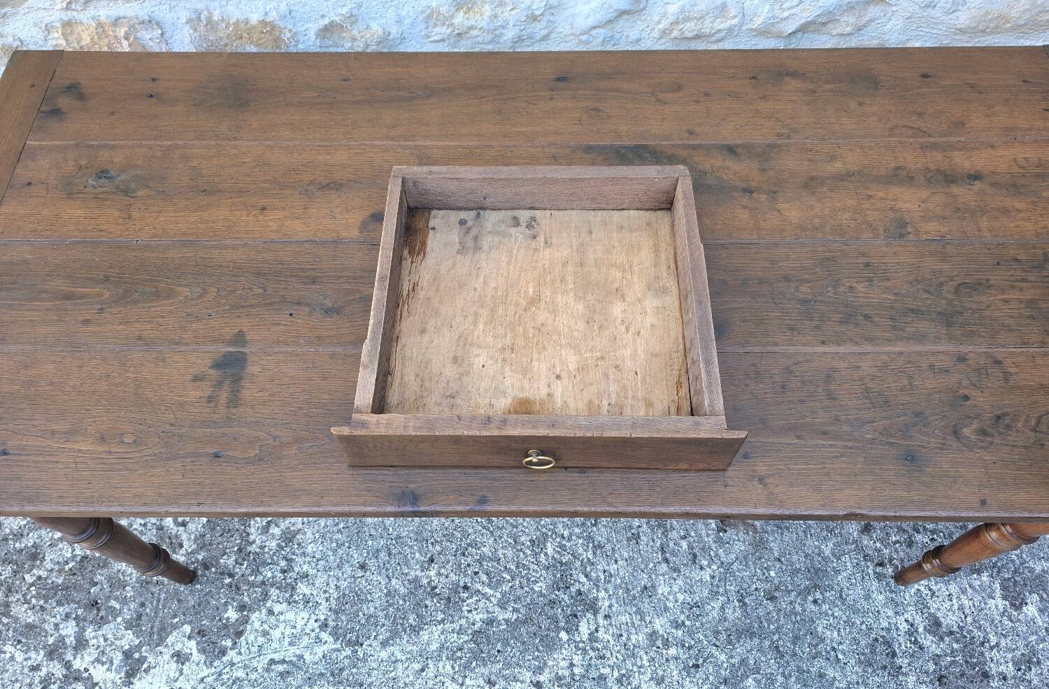 Oak farmhouse table 175 cm