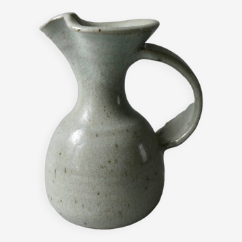 Light blue stoneware pitcher from the 70s, Versailles