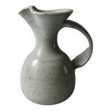 Light blue stoneware pitcher from the 70s, Versailles