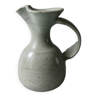 Light blue stoneware pitcher from the 70s, Versailles