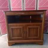 Corner TV cabinet in solid cherry
