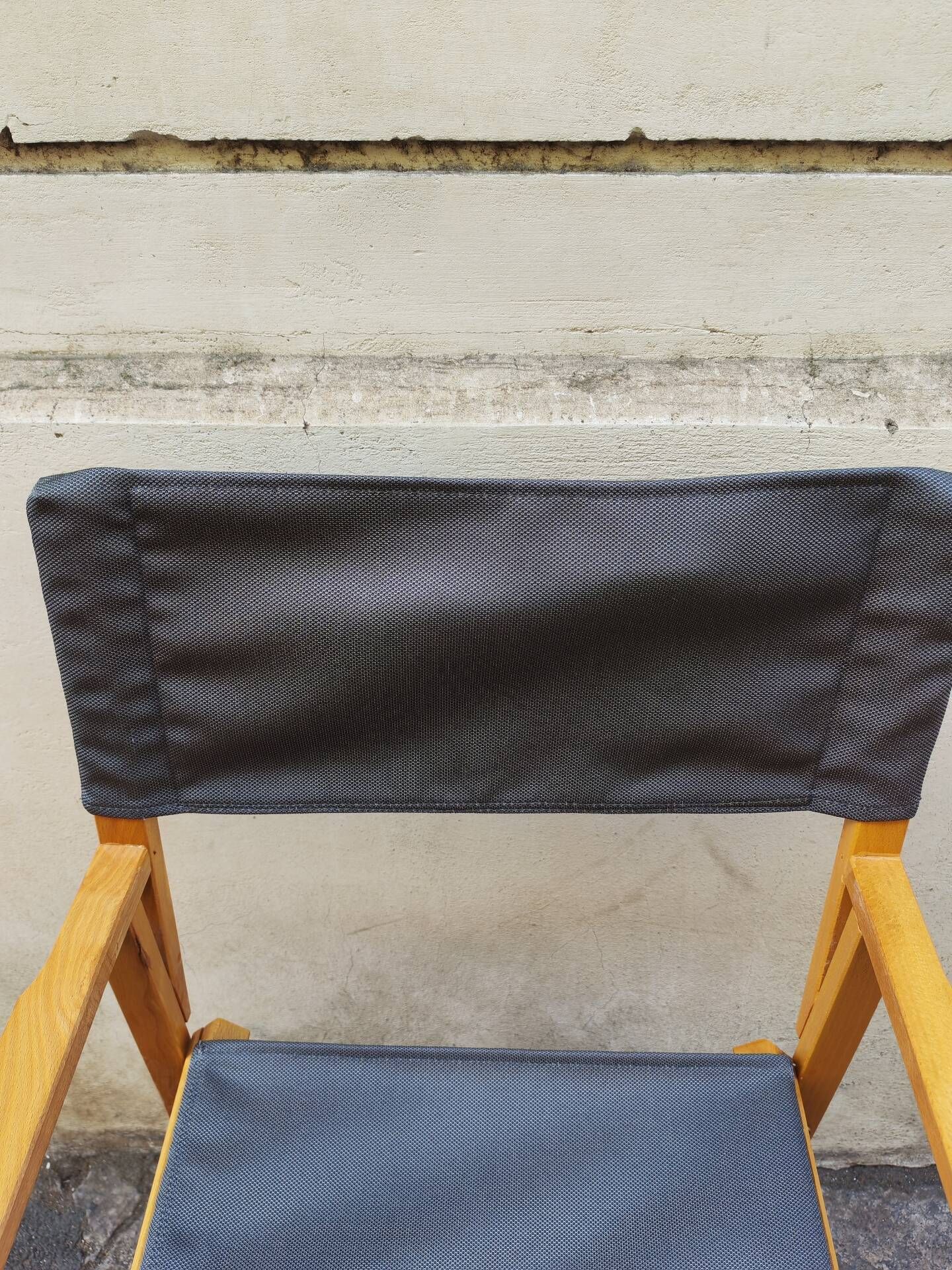 Fauteuil pliant style nautique, metteur en scène 