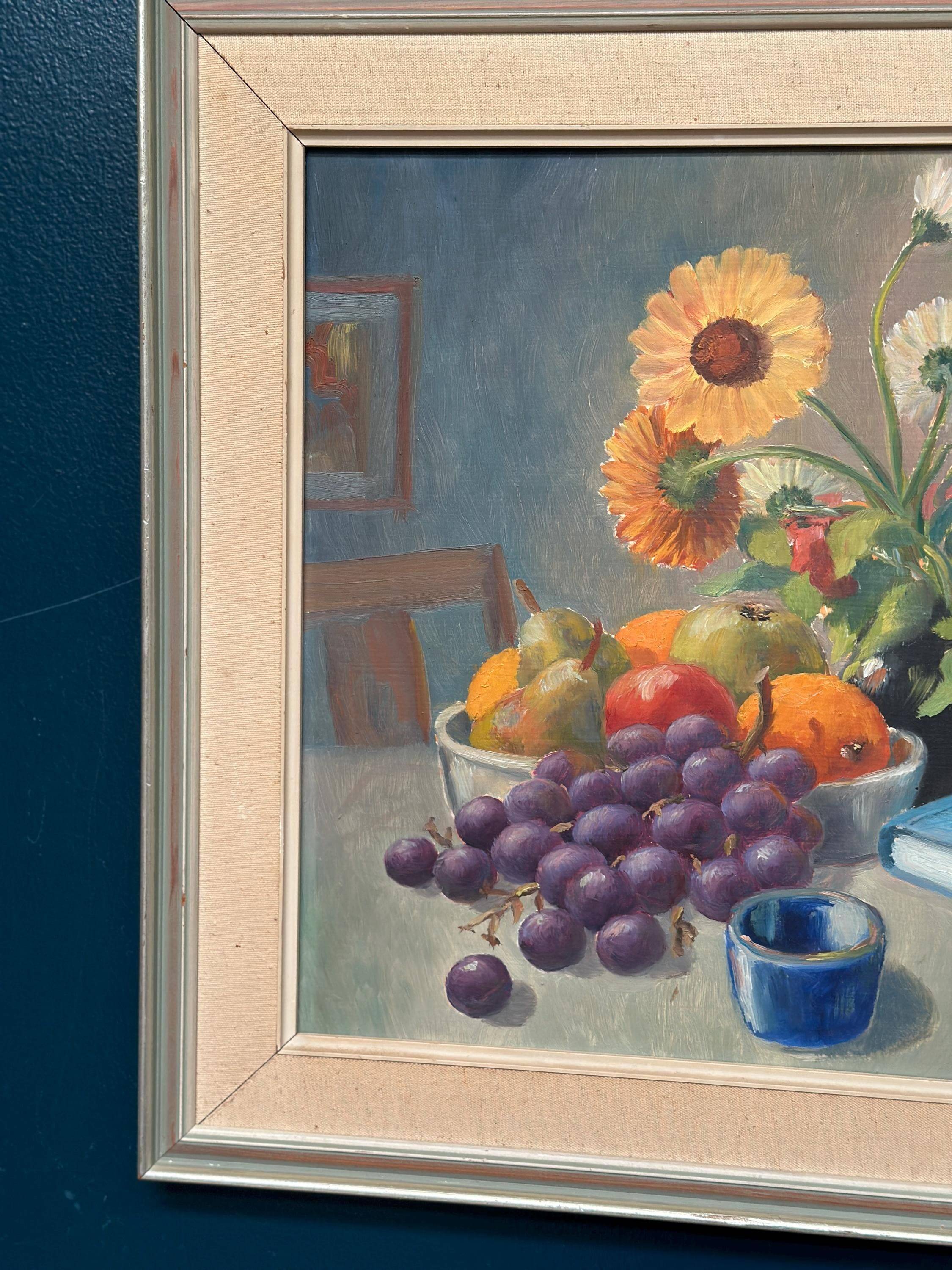 Huile sur toile suédoise – « Nature morte » par K. Eliasson