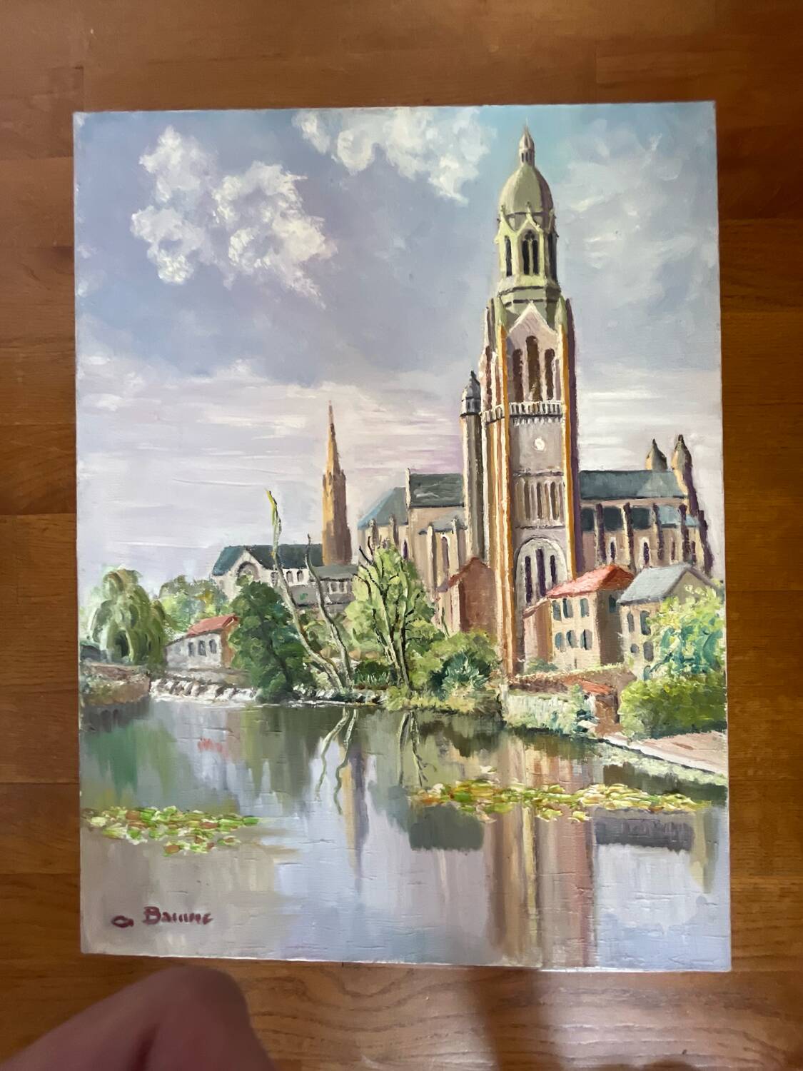 Painting, oil on canvas "Landscape"