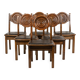 Étienne Kohlmann. Set of 6 Modernist style chairs. 1960s.