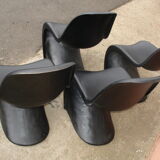 4 chairs "s" of Verner Panton 1960
