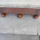 Wooden coat rack turned in imitation of bamboo