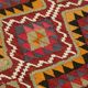 Turkish Handwoven Vintage Herki Kilim 88 cm x 336 cm