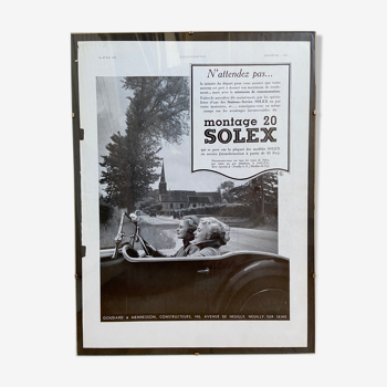 Affiche publicitaire Solex 24 avril 1937